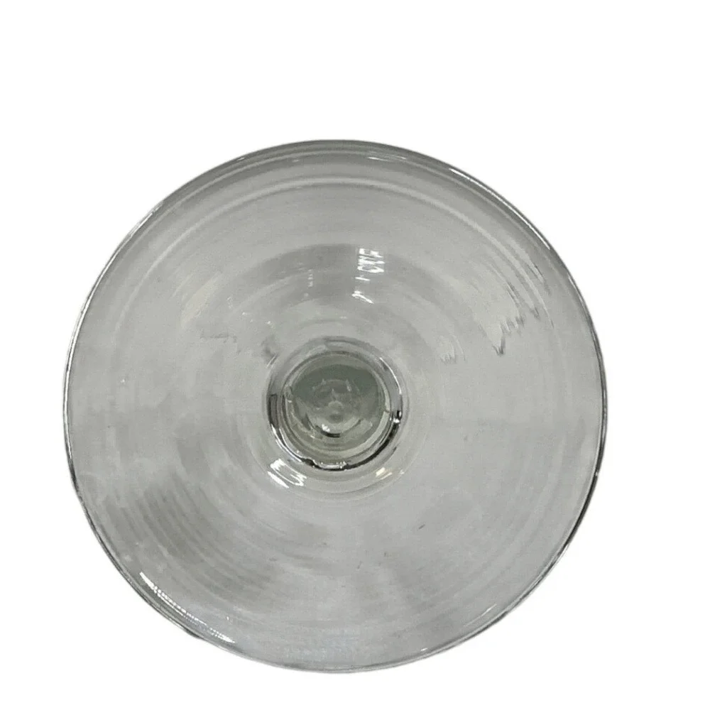 Vintage Etched Grape Vine Clear Glass Wine Goblets‎ Set of 4 Stemware 7 Inch